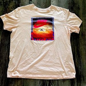 Mens Peach Pink Nike Shirt